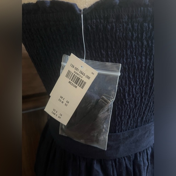 Abercrombie Strapless Smocked Linen Jumpsuit Medium - Picture 8 of 12